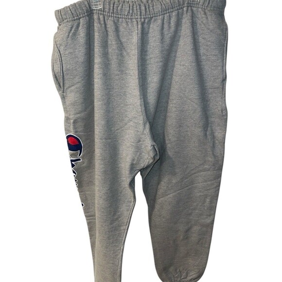 Champion Reverse Weave Sweatpants Adult 2XL Pull On Big C Logo Grey Jogger Y2K - Picture 1 of 9